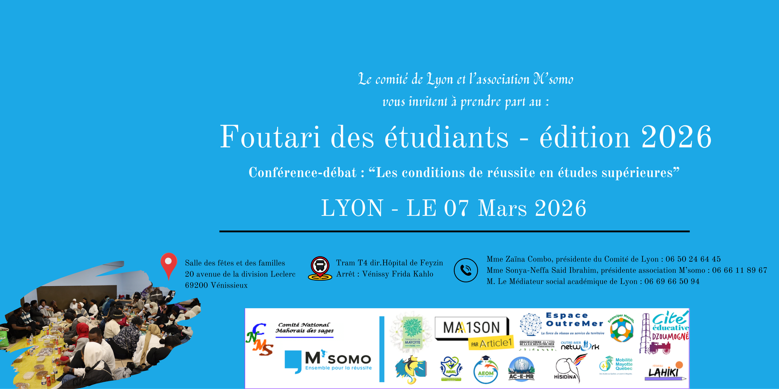 Carte invitation Foutari Lyon