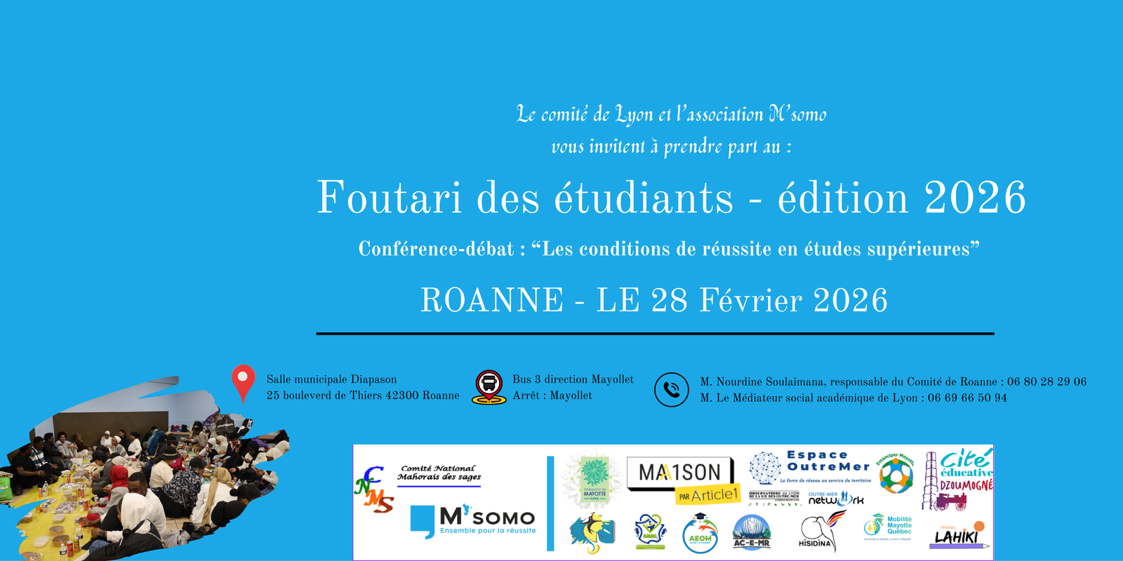 Carte invitation Foutari Roanne